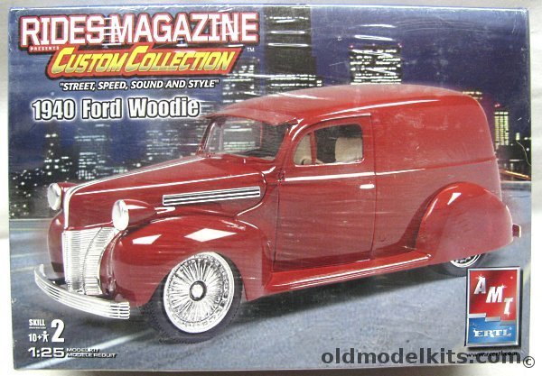 AMT 1/25 1940 Ford Woodie Sedan Delivery - 'Rides Magazine' Custom Collection, 38257 plastic model kit